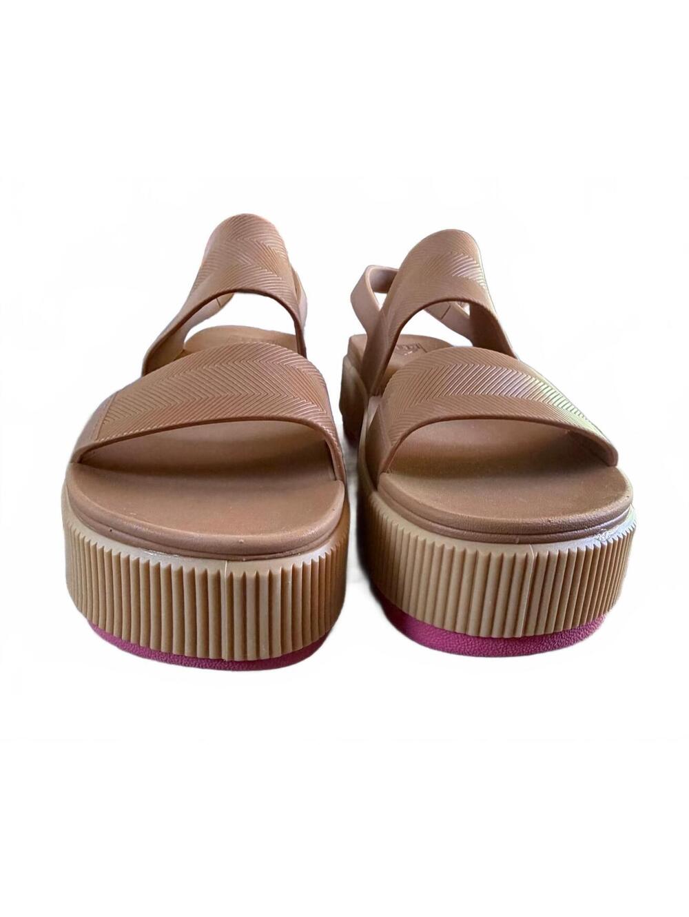 NWOB Reef Water Vista Higher Platform Sandals in Natural/Pink size 8 - Picture 3 of 9